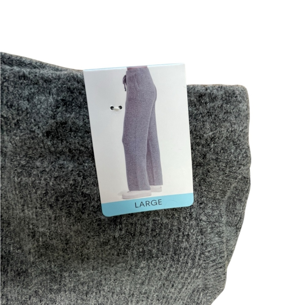 DKNY JOGGERS WOMENS SIZE LARGE HEATHERED GREY CASUAL PANTS CASHMERE BLEND - Picture 9 of 12